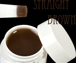 gel pure color straight brown